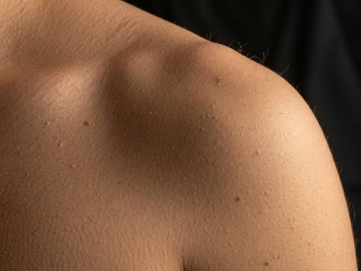 Macro of unretouched adult skin texture